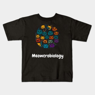 Meowcrobiology Kids T-Shirt